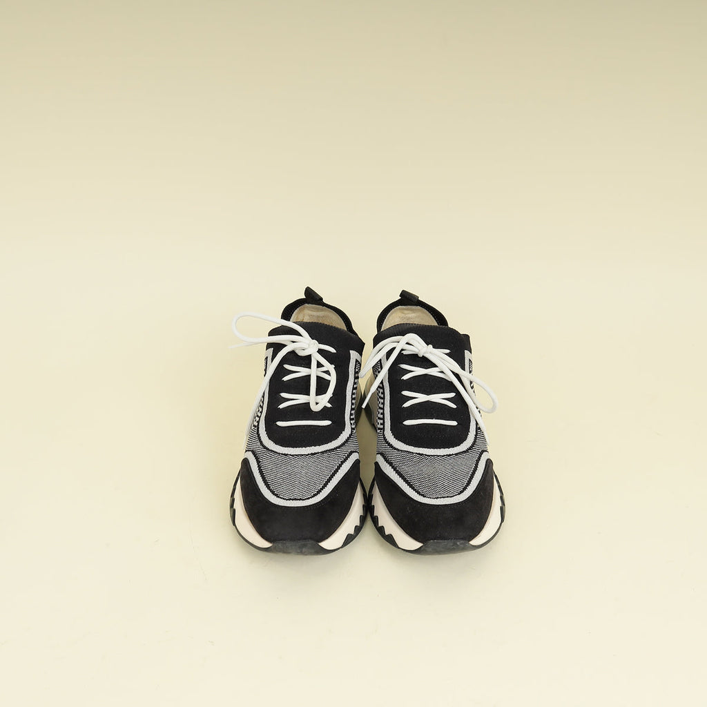 Hermes Black Addict Sneakers 37
