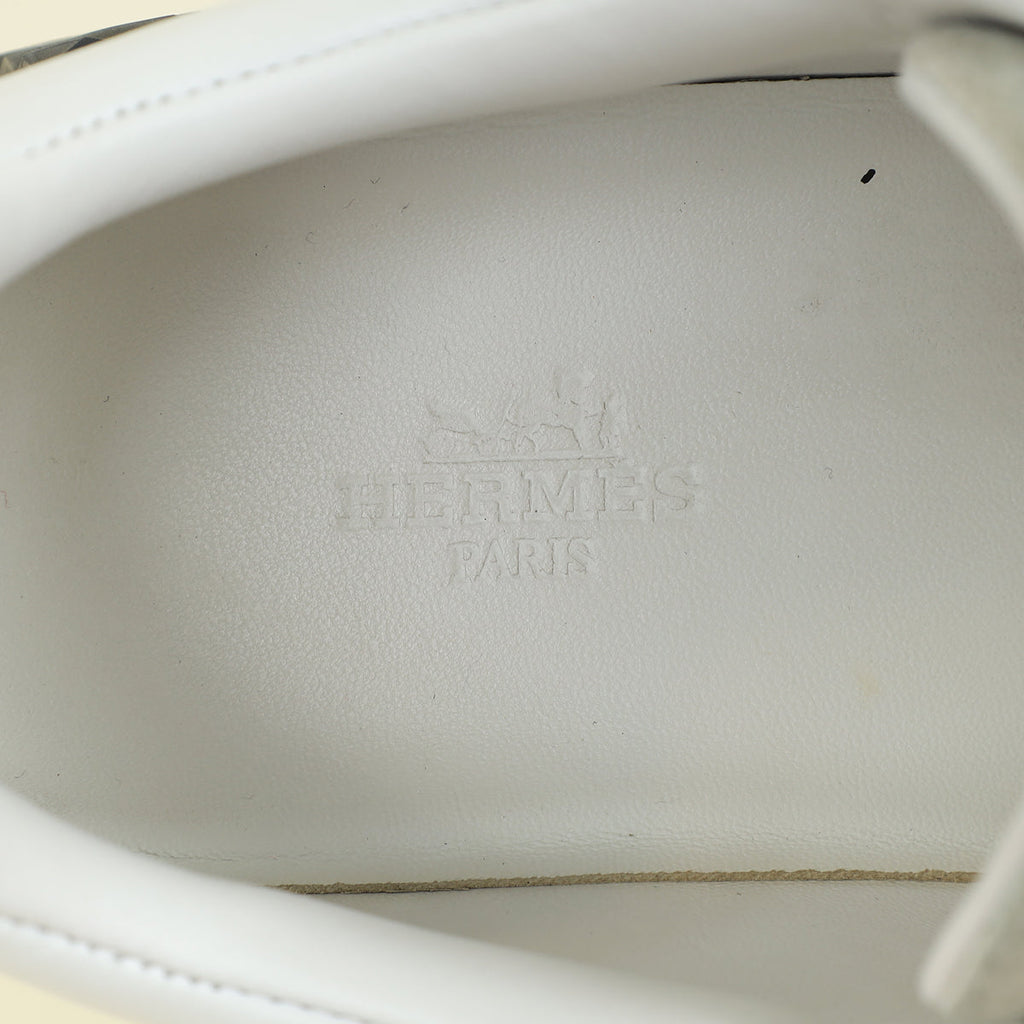 Hermes Blanc Bouncing Sneaker 37