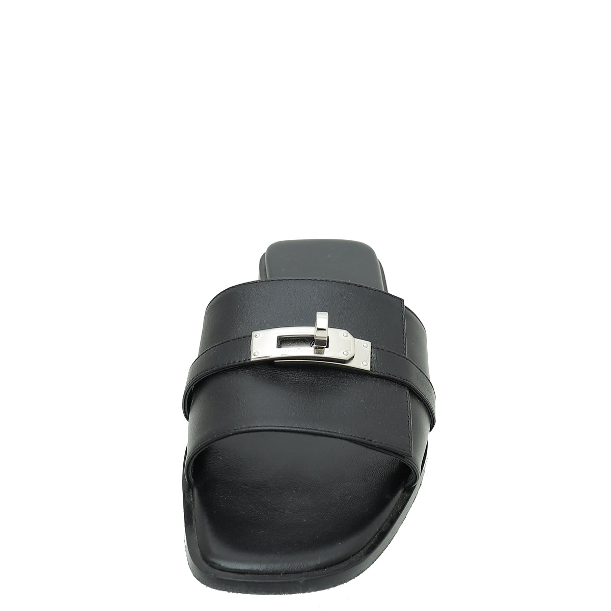 Hermes Noir Gabriel Sandal 37
