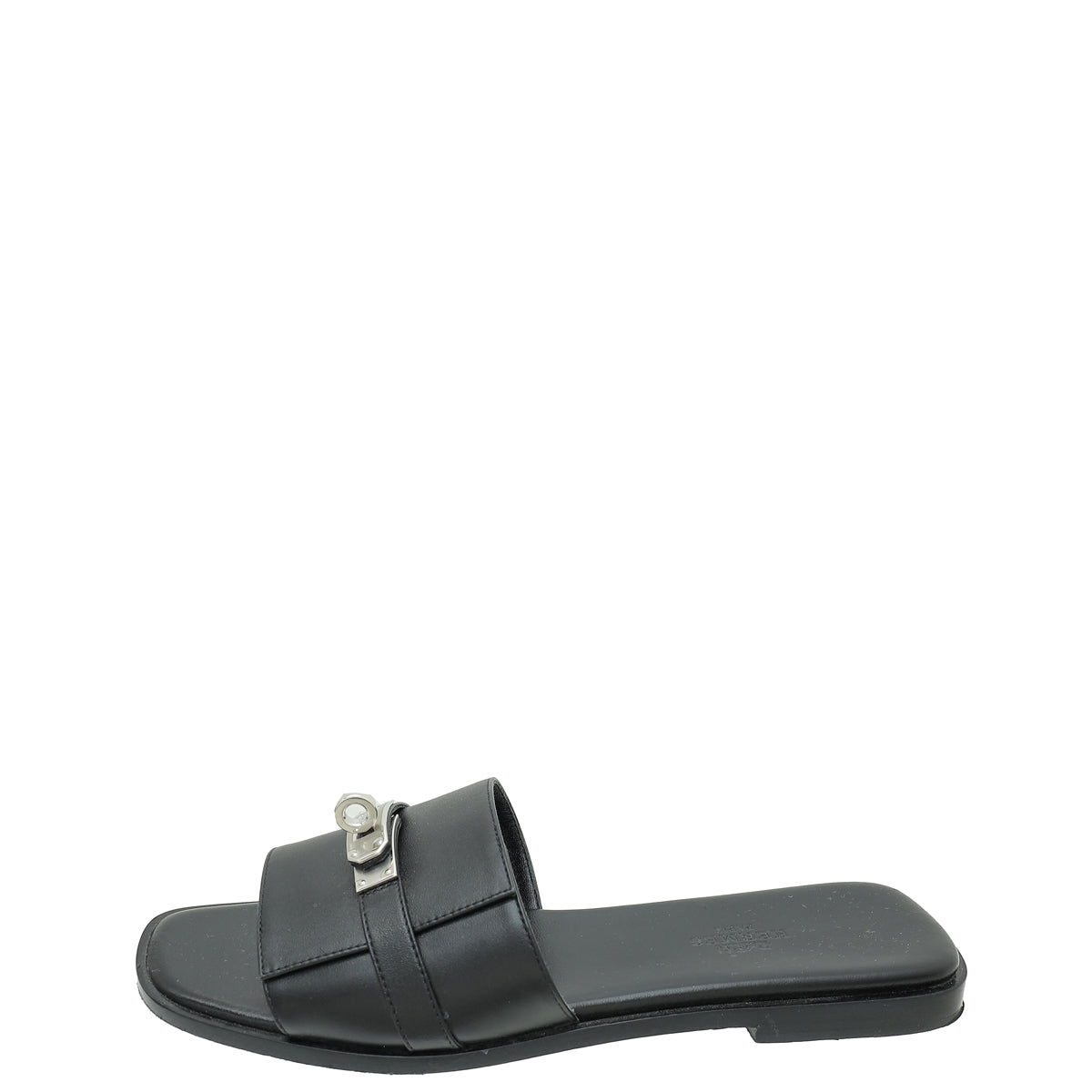 Hermes Noir Gabriel Sandal 37