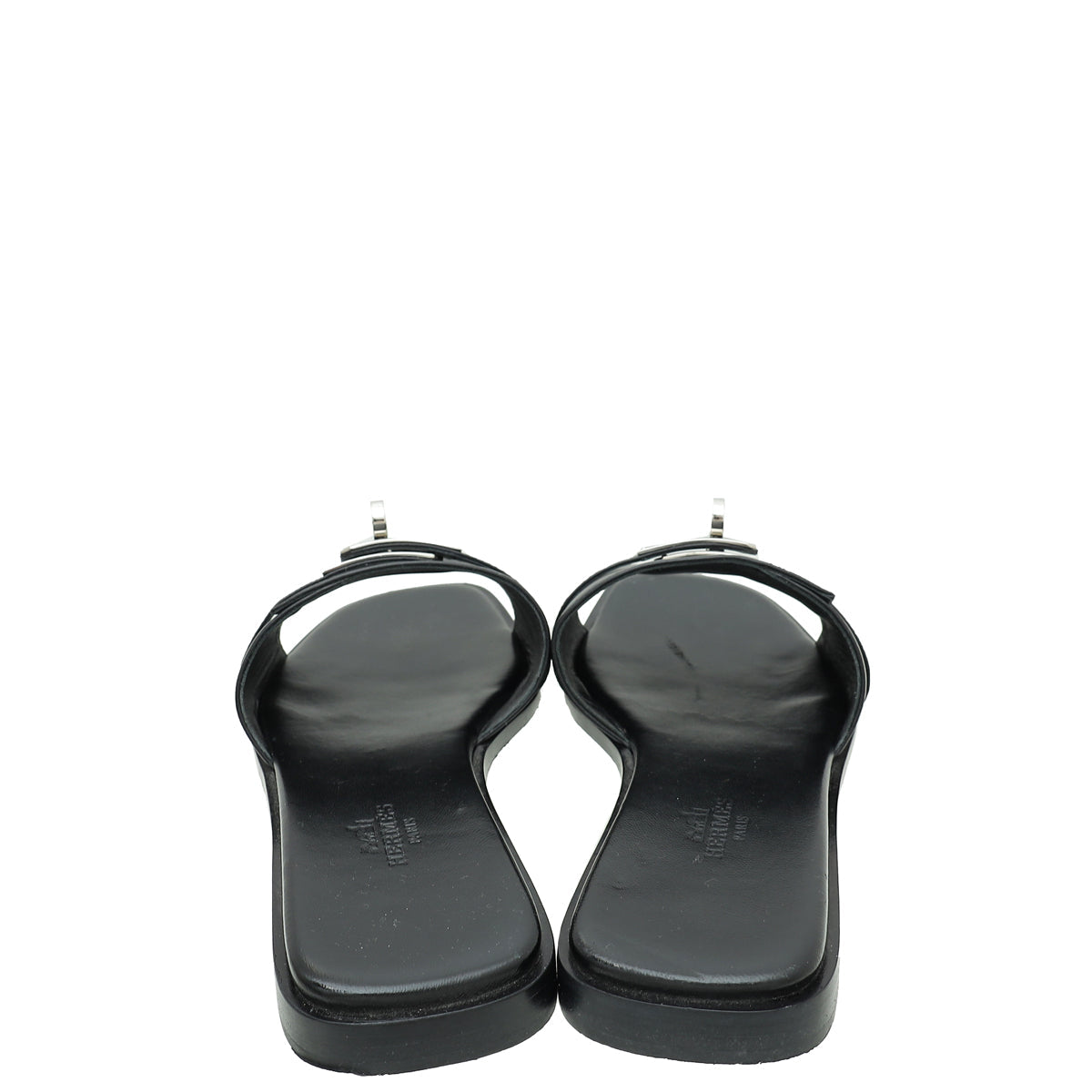 Hermes Noir Gabriel Sandal 37