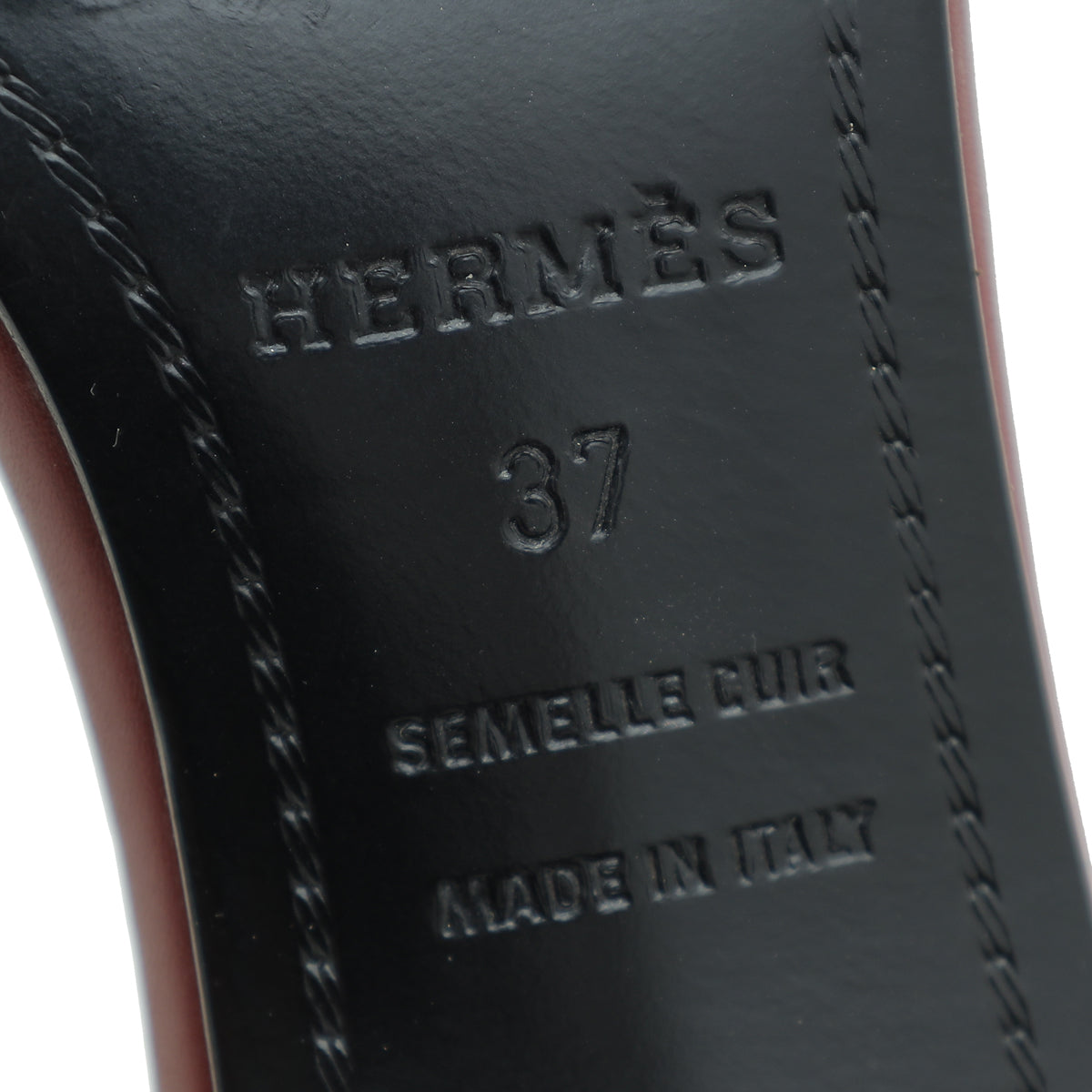 Hermes Red Premiere 70 Sandal 37