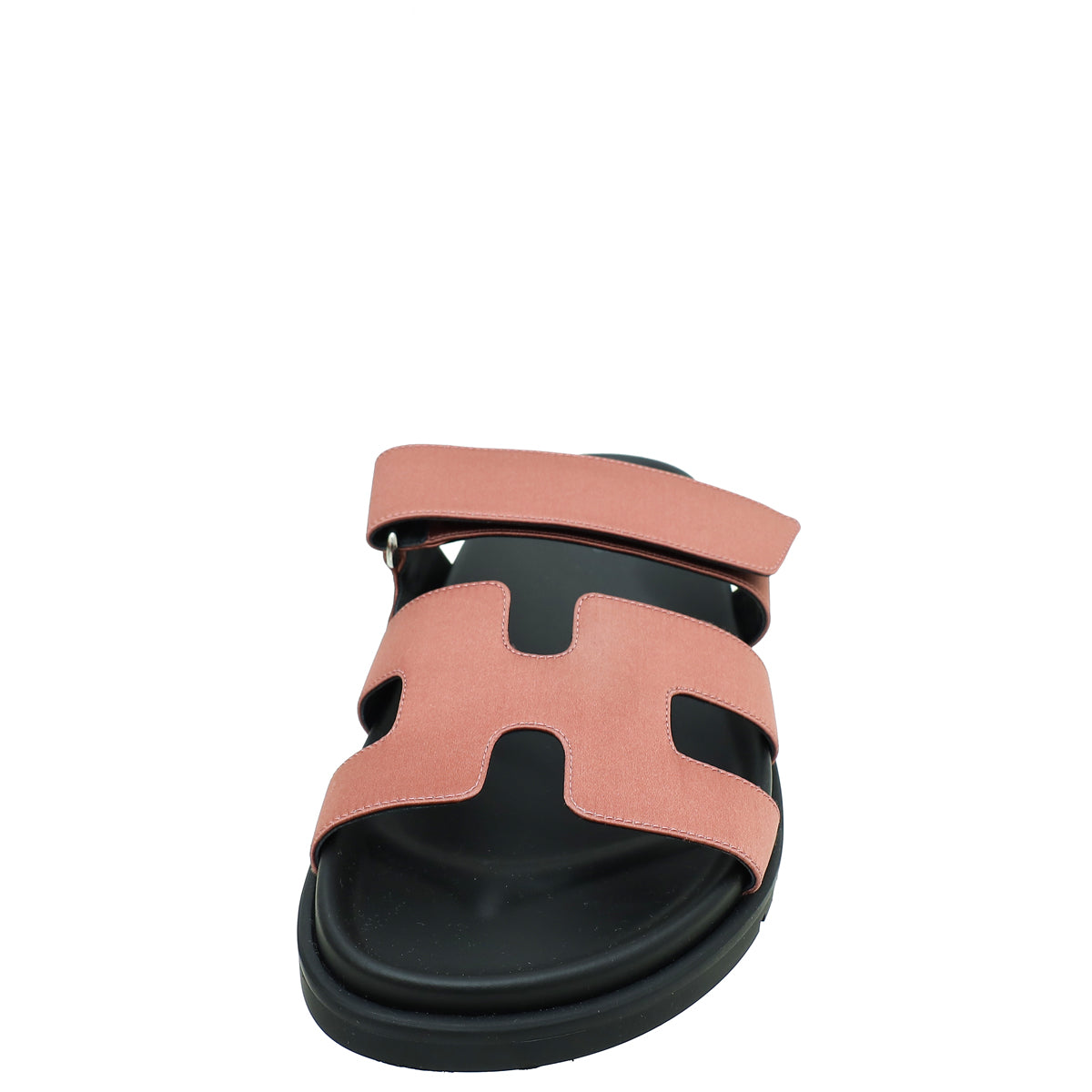 Hermes Bois De Rose Satin Chypre Sandals 37