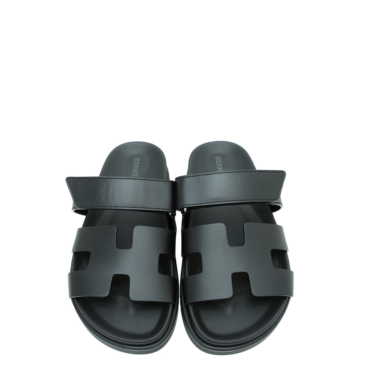 Hermes Noir Chypre Sandal 37
