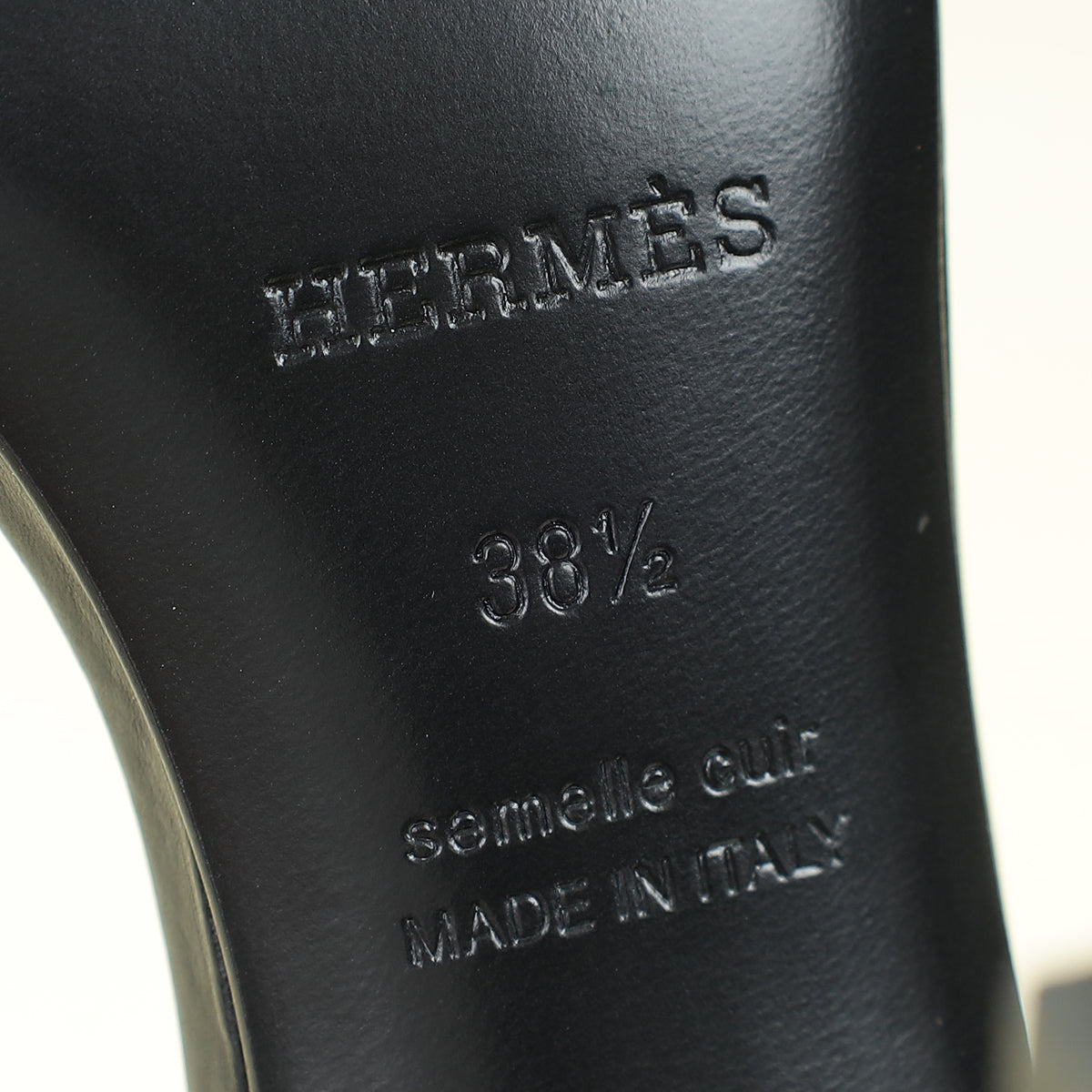 Hermes Noir Joy 105 Sandal 38.5