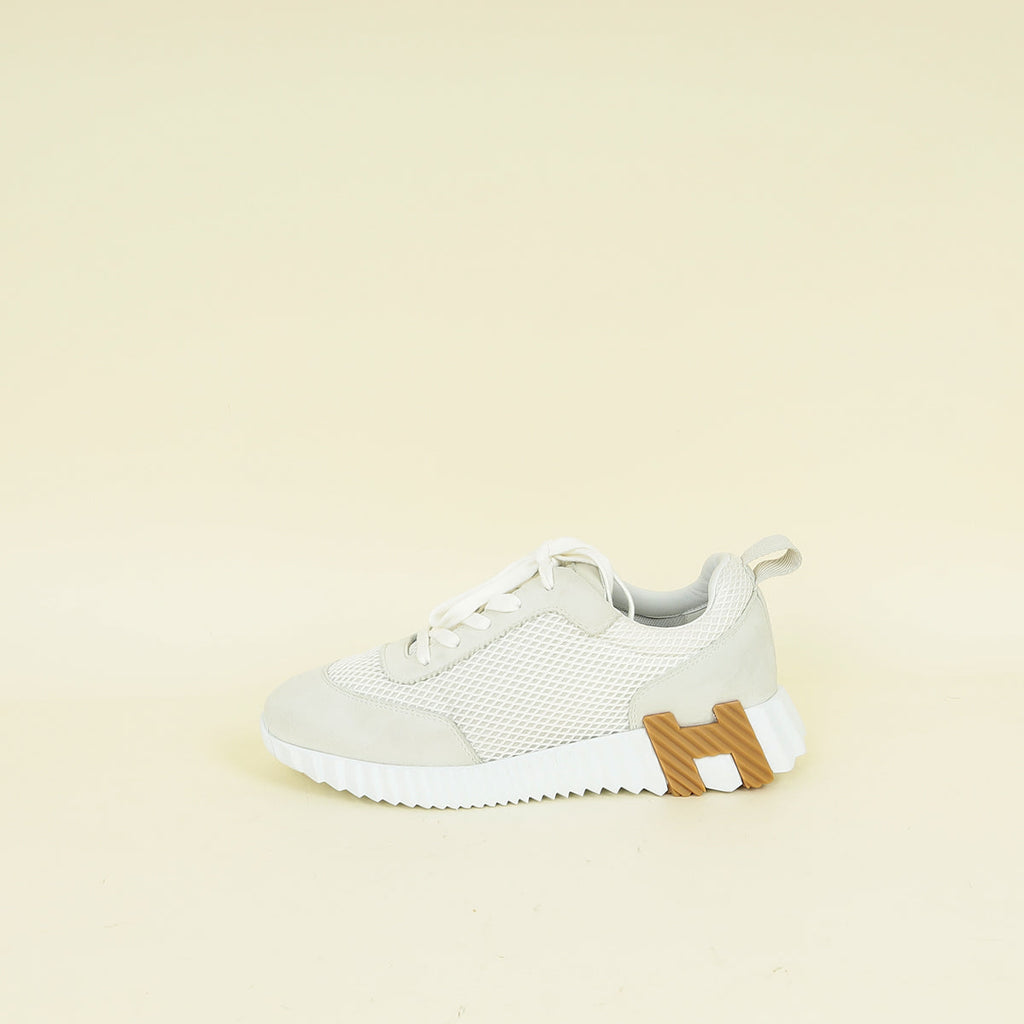 Hermes Blanc Bouncing Sneaker 38.5