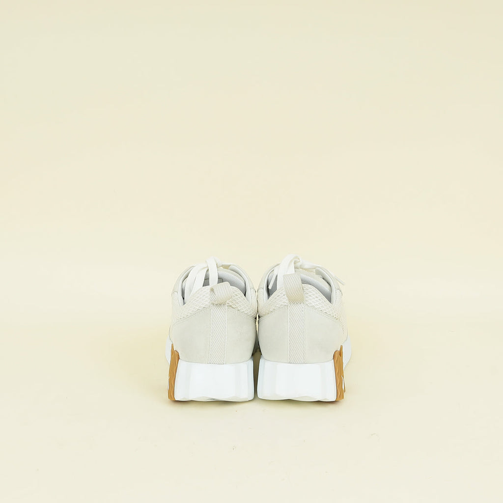 Hermes Blanc Bouncing Sneaker 38.5