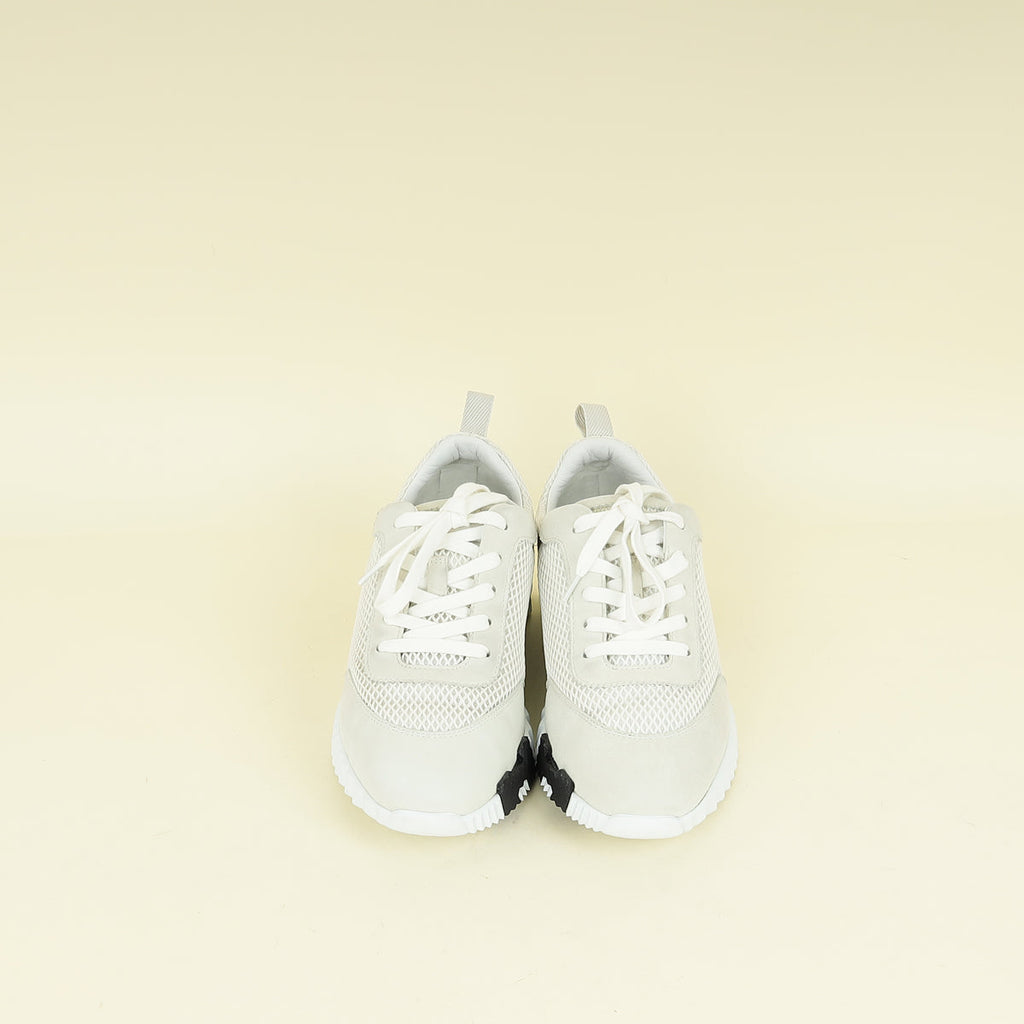 Hermes Blanc Bouncing Sneaker 38.5