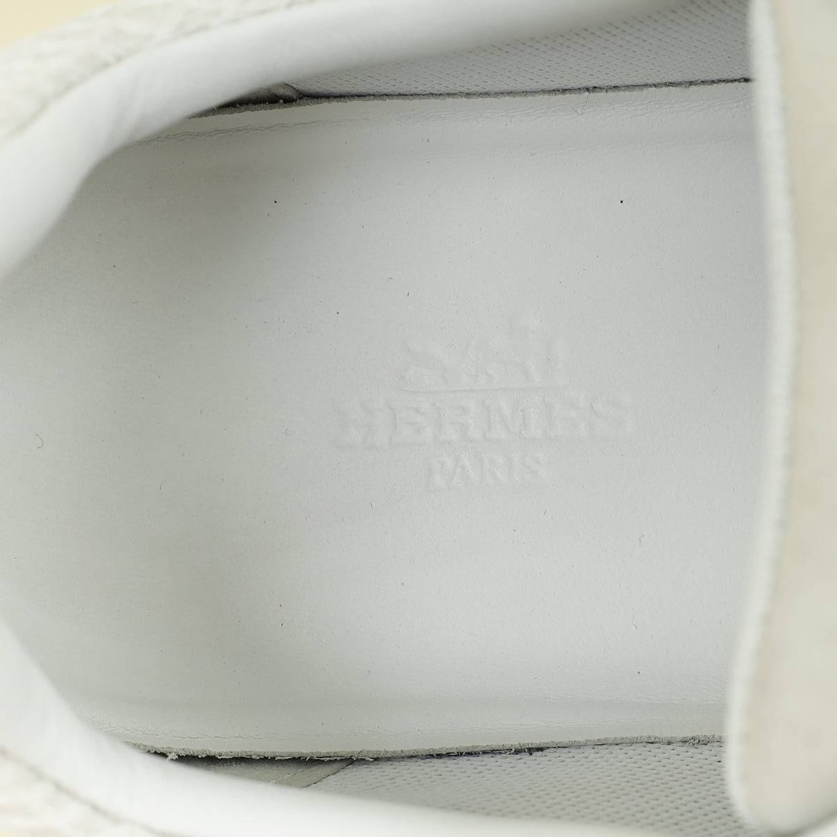 Hermes Blanc Bouncing Sneaker 38.5