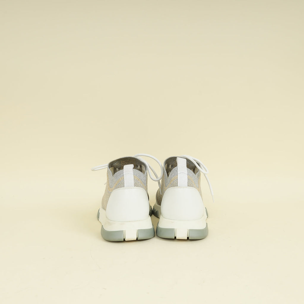 Hermes Bicolor Addict Sneakers 38.5