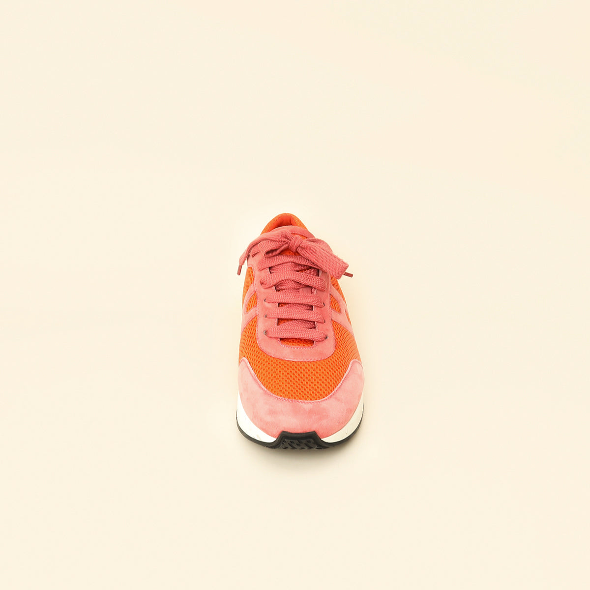 Hermes Bicolor Suede Mesh Starter Sneaker 38.5