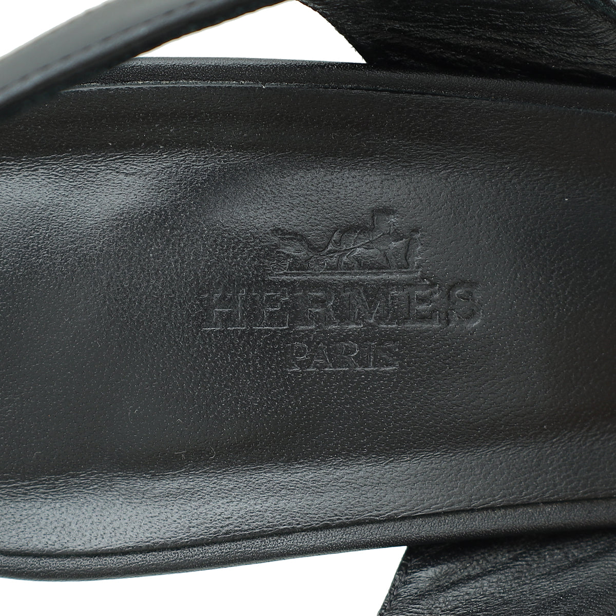 Hermes Noir Holy 105 Sandal 38.5