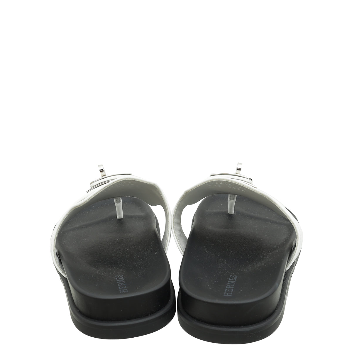 Hermes White Empire Sandals 38.5