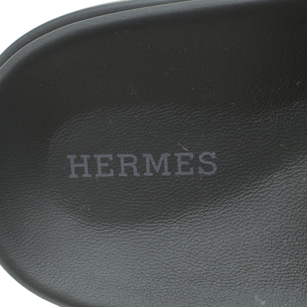 Hermes White Empire Sandals 38.5