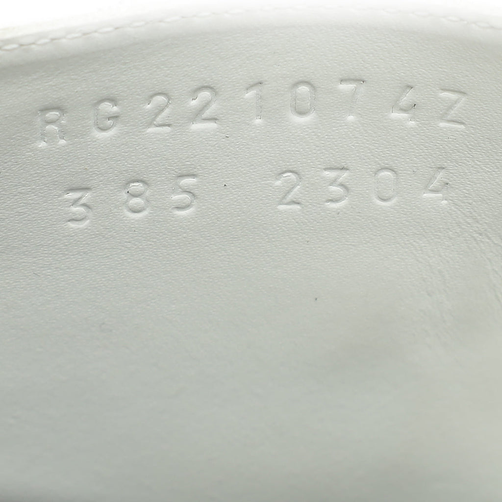 Hermes White Empire Sandals 38.5