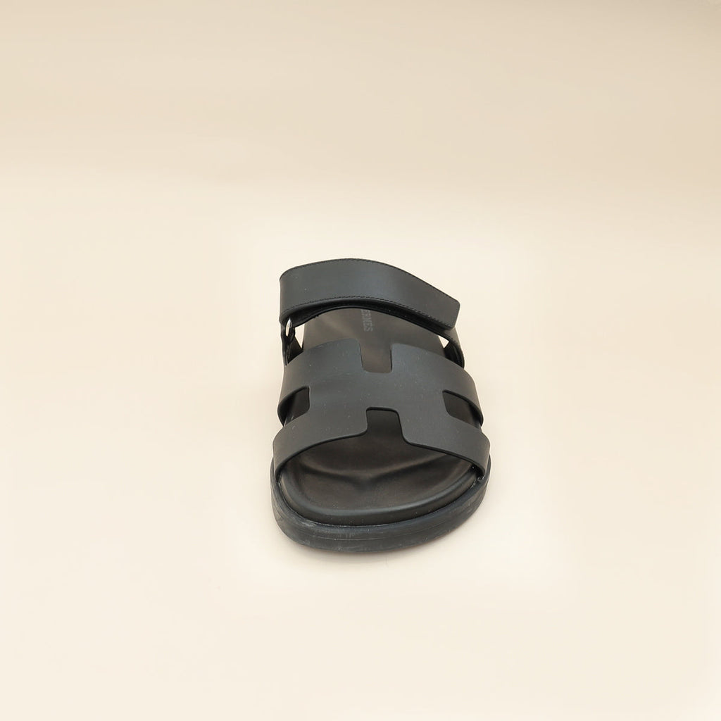 Hermes Noir Chypre Sandal 38.5