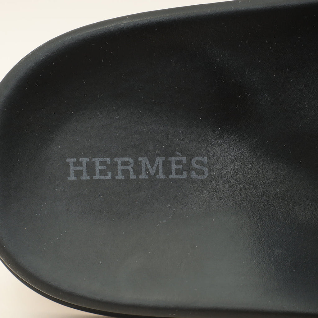 Hermes Noir Chypre Sandal 38.5