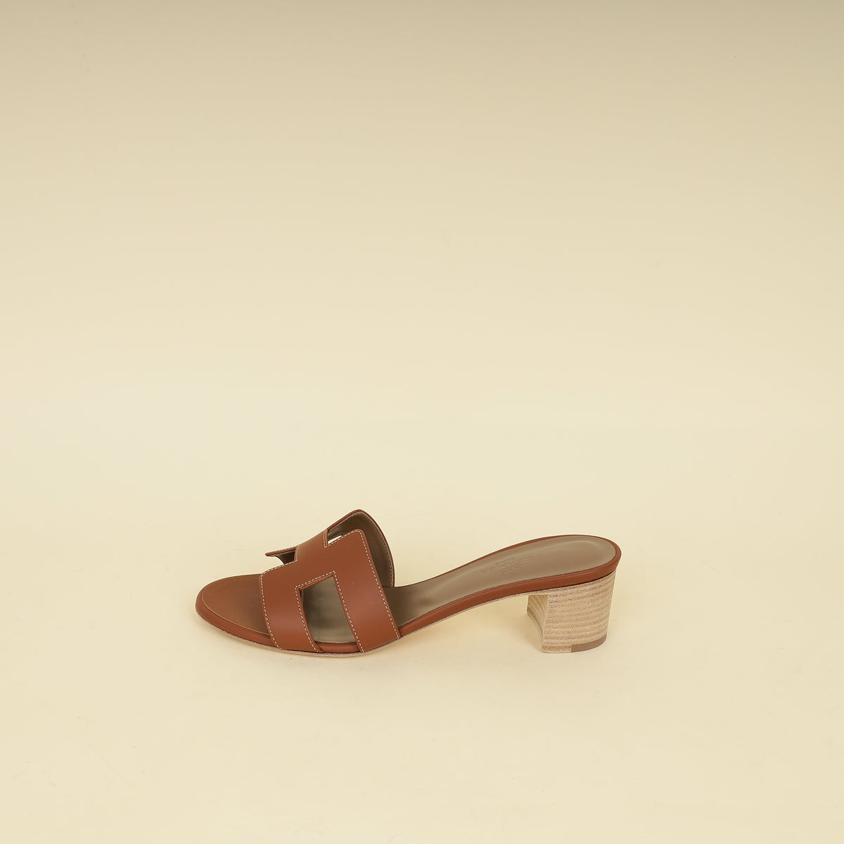 Hermes Gold Oasis Sandals 38.5