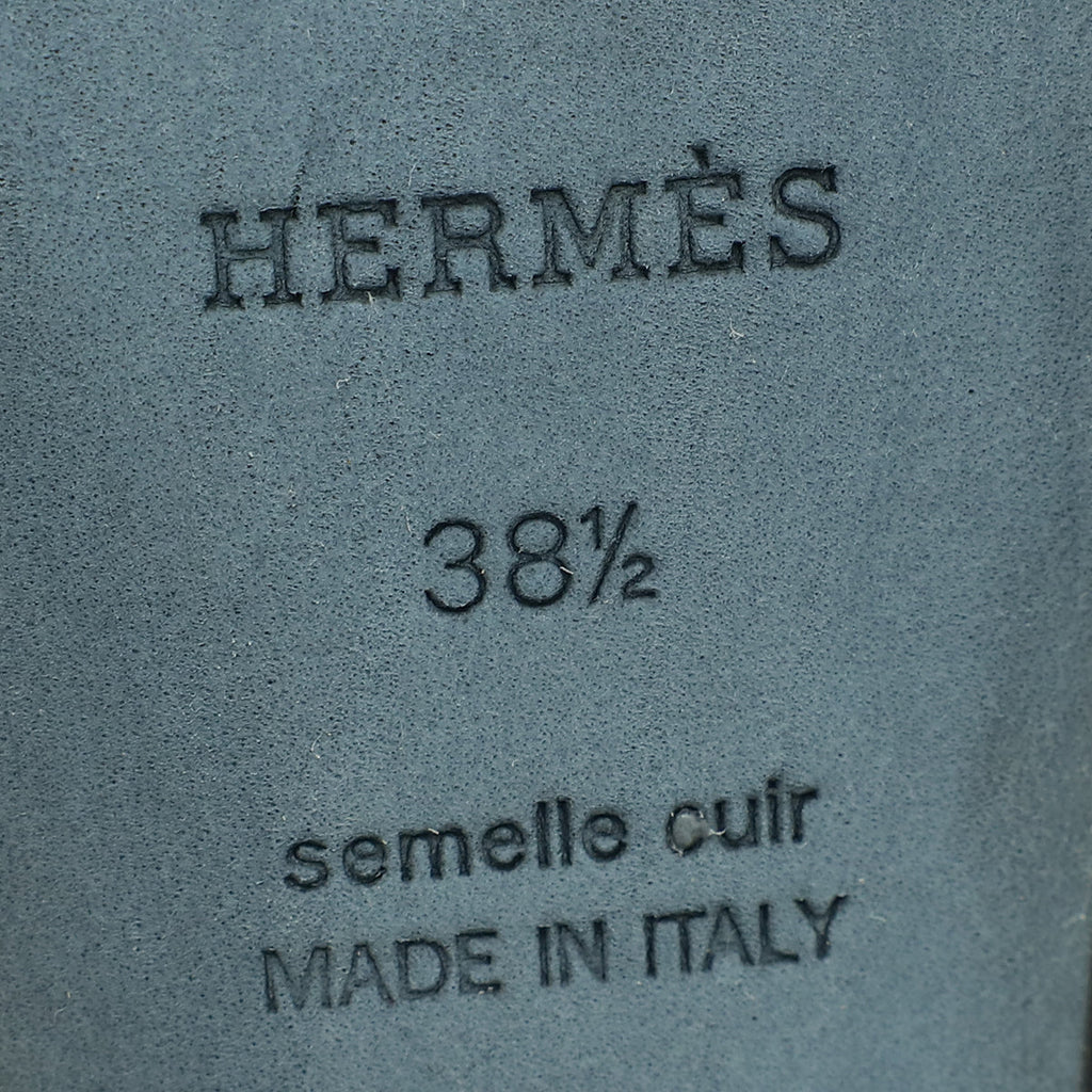 Hermes Noir Encens 50 Sandal 38.5