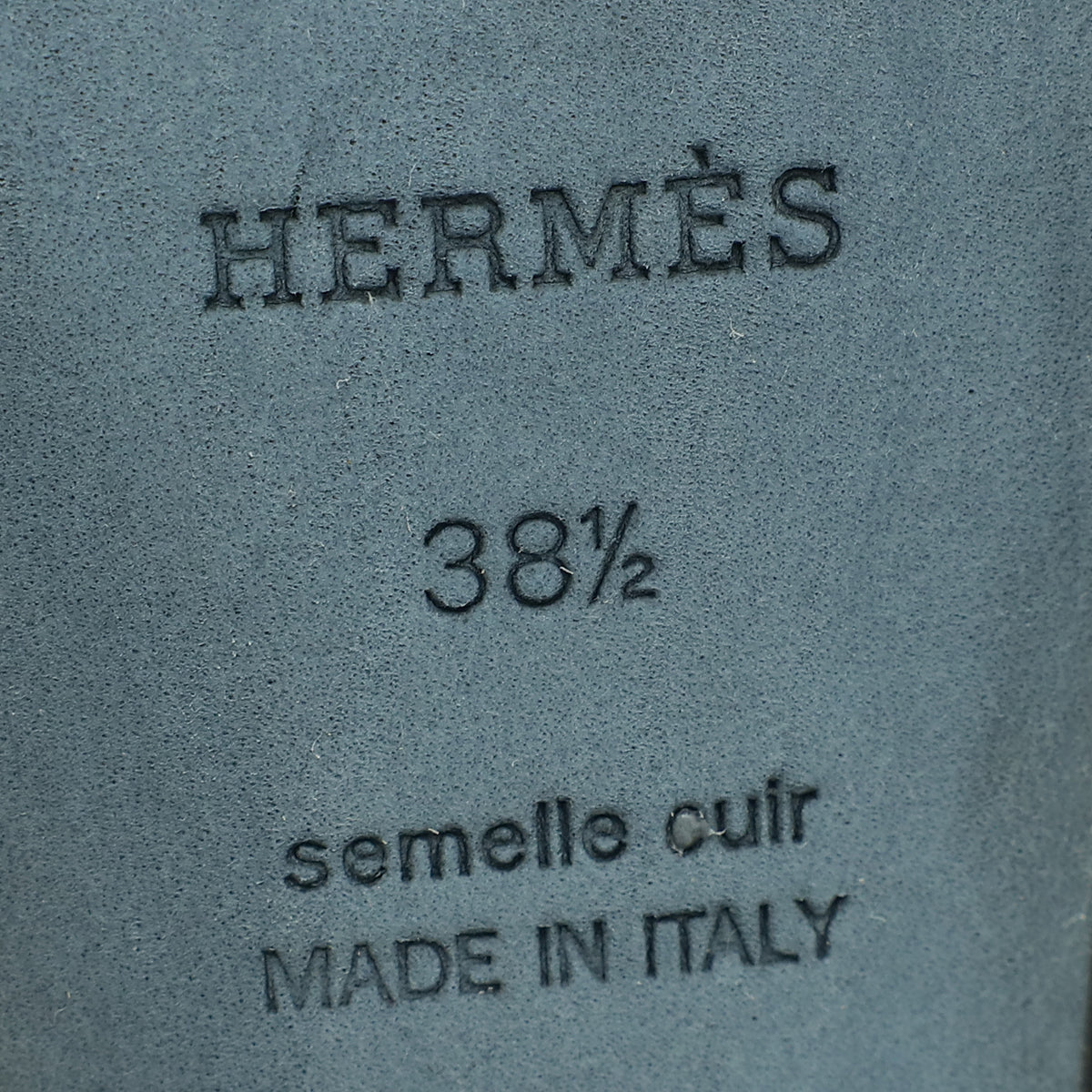 Hermes Noir Encens 50 Sandal 38.5
