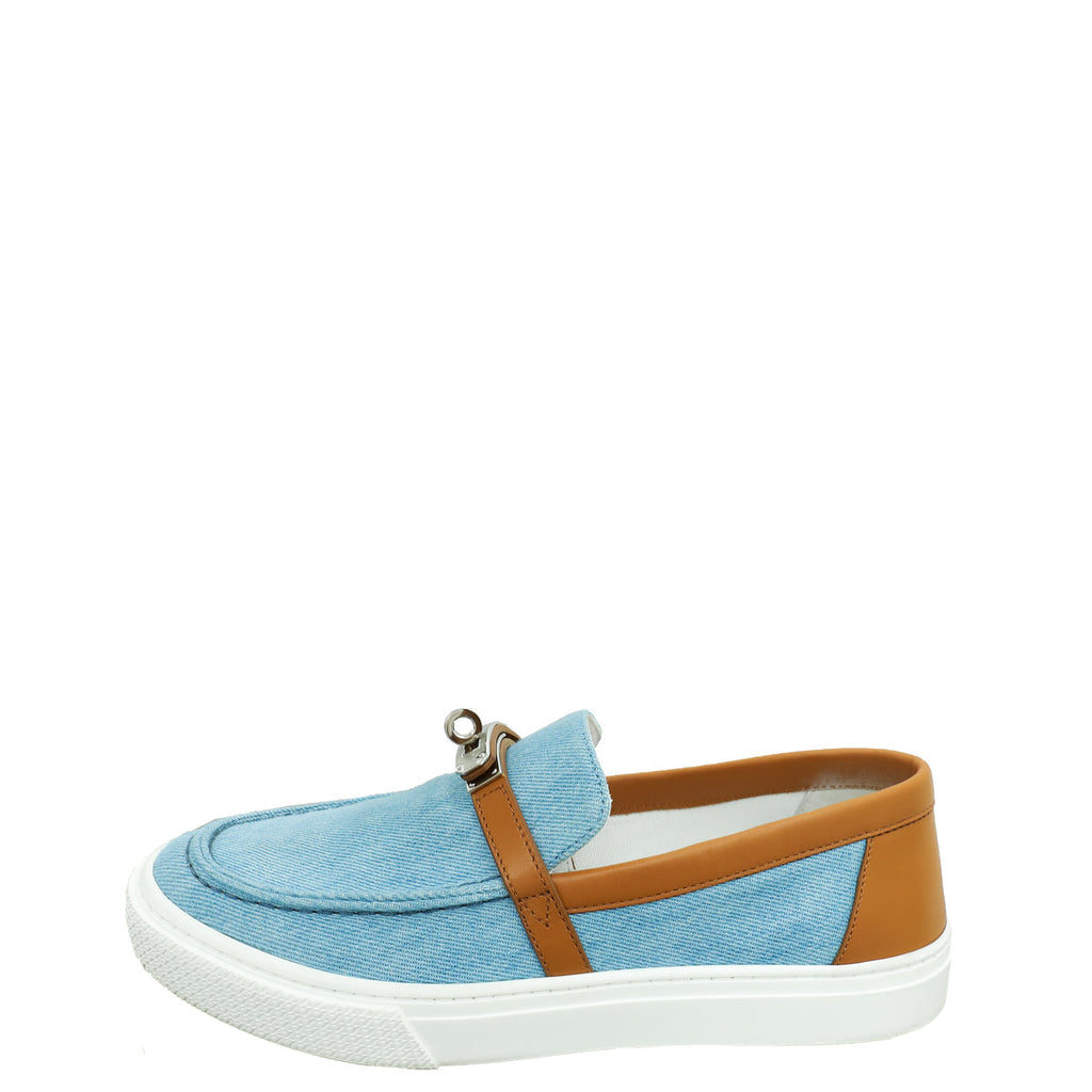 Hermes Game Slip On Denim Sneaker