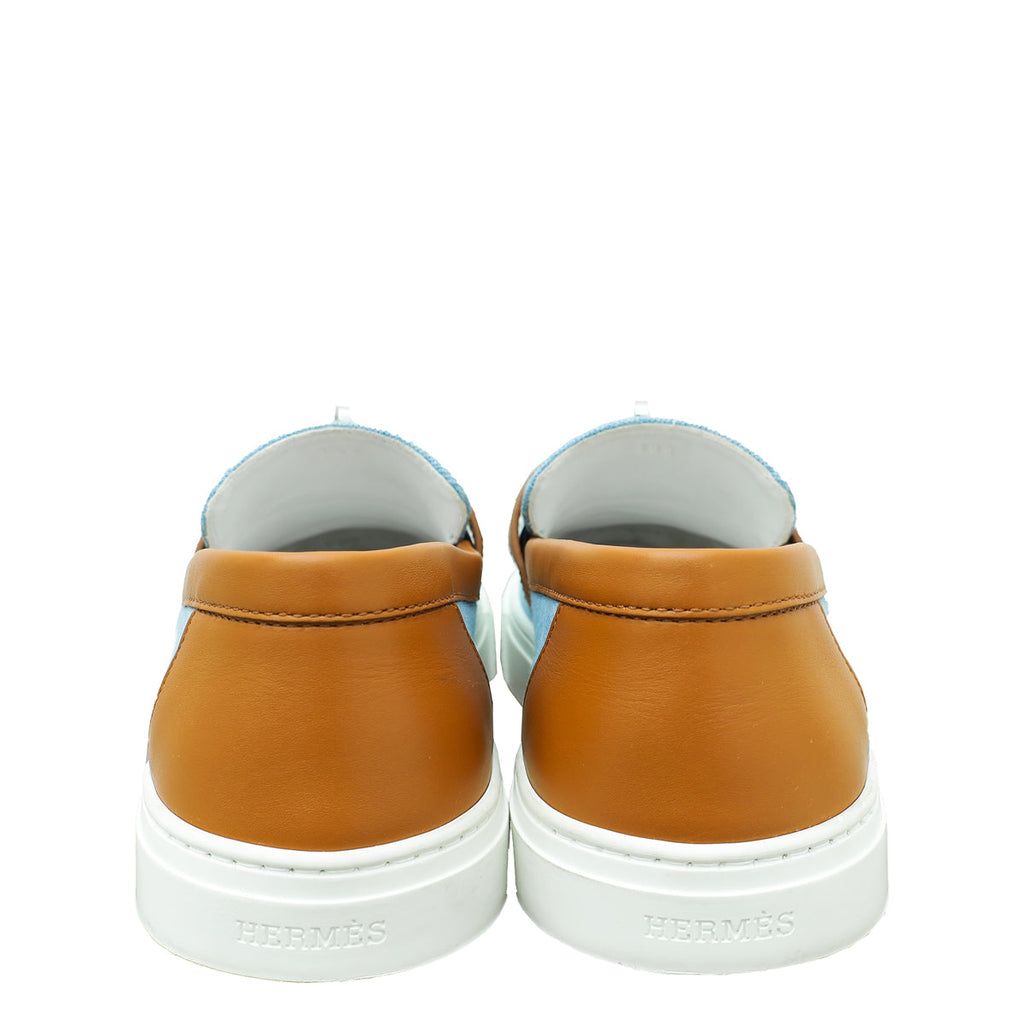 Hermes Game Slip On Denim Sneaker