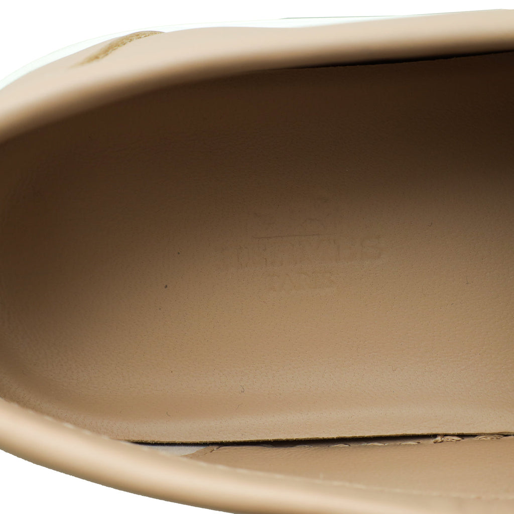 Hermes Beige Nude Game Slip On Sneaker 38.5