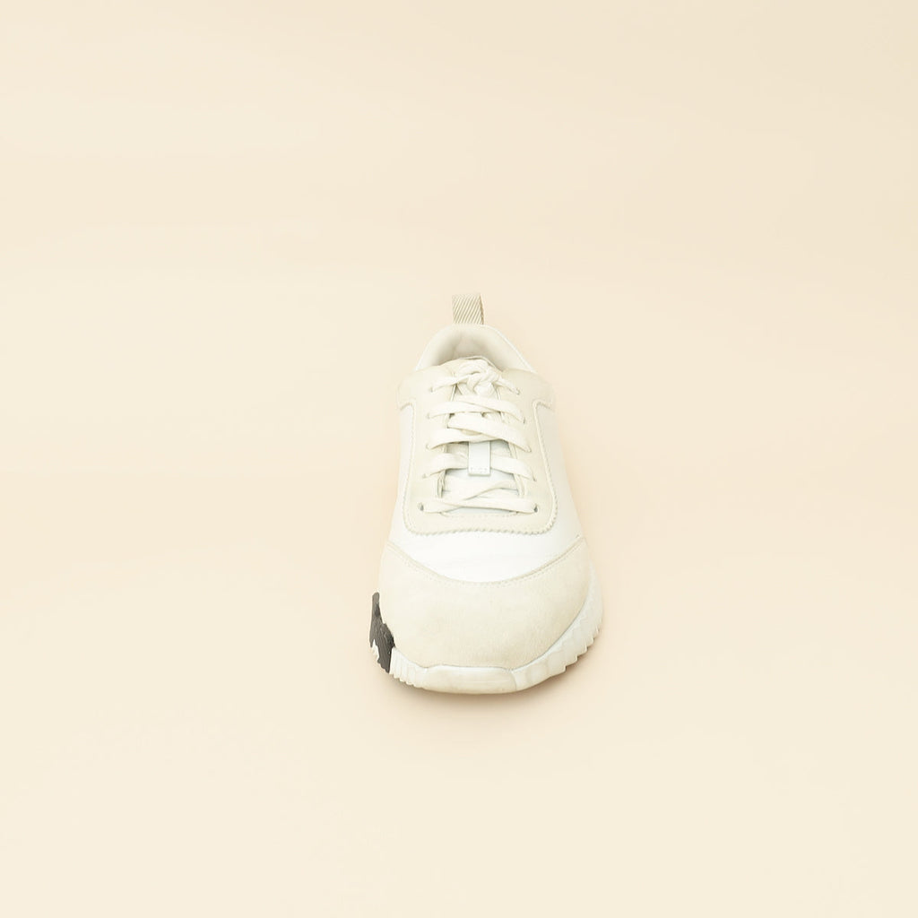Hermes Blanc Bouncing Sneaker 38.5