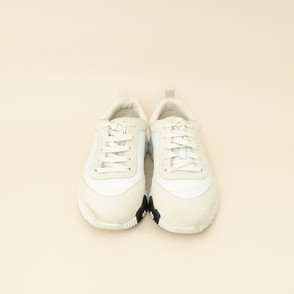 Hermes Blanc Bouncing Sneaker 38.5