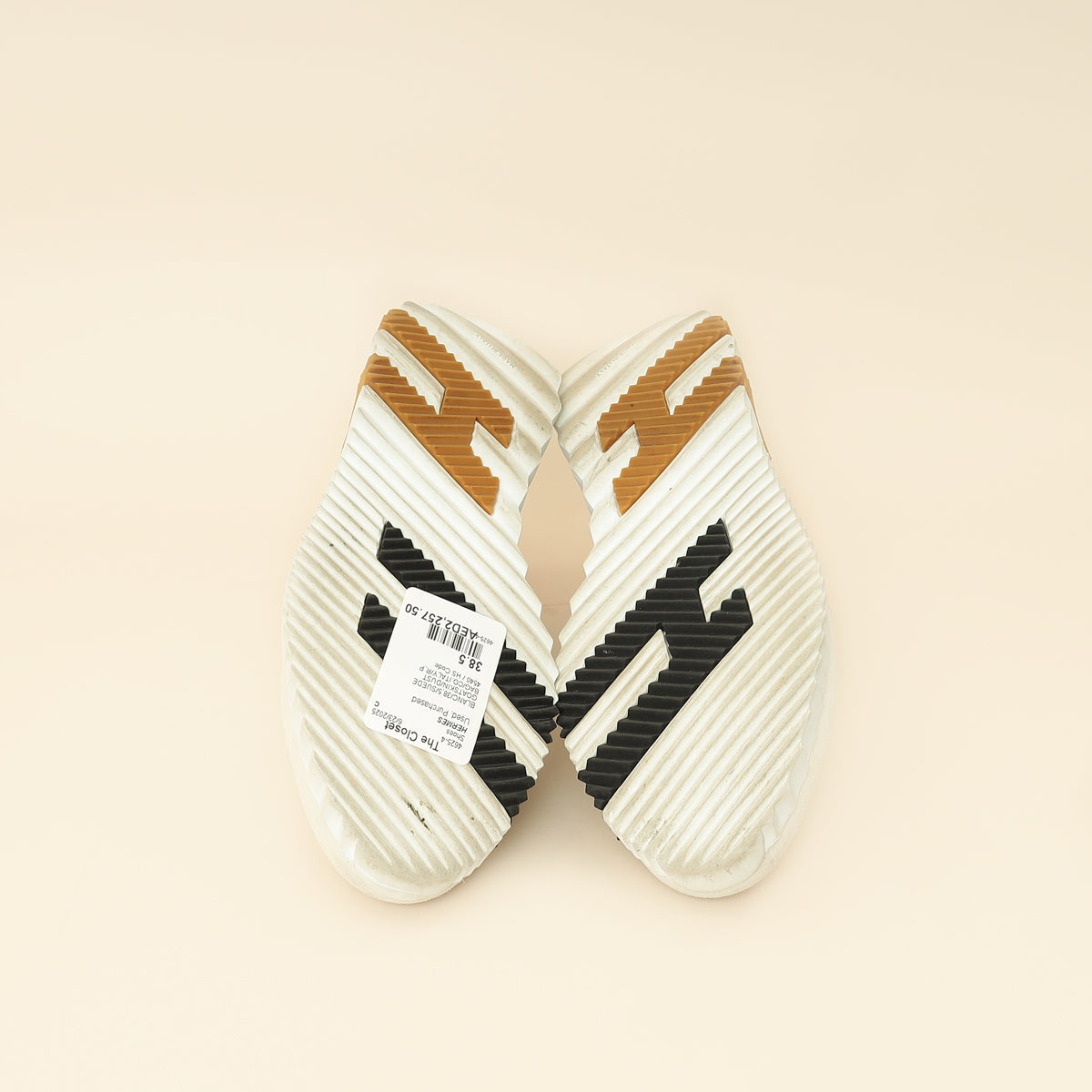 Hermes Blanc Bouncing Sneaker 38.5