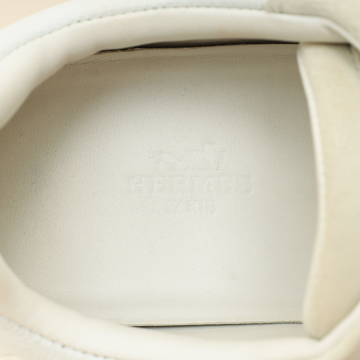 Hermes Blanc Bouncing Sneaker 38.5