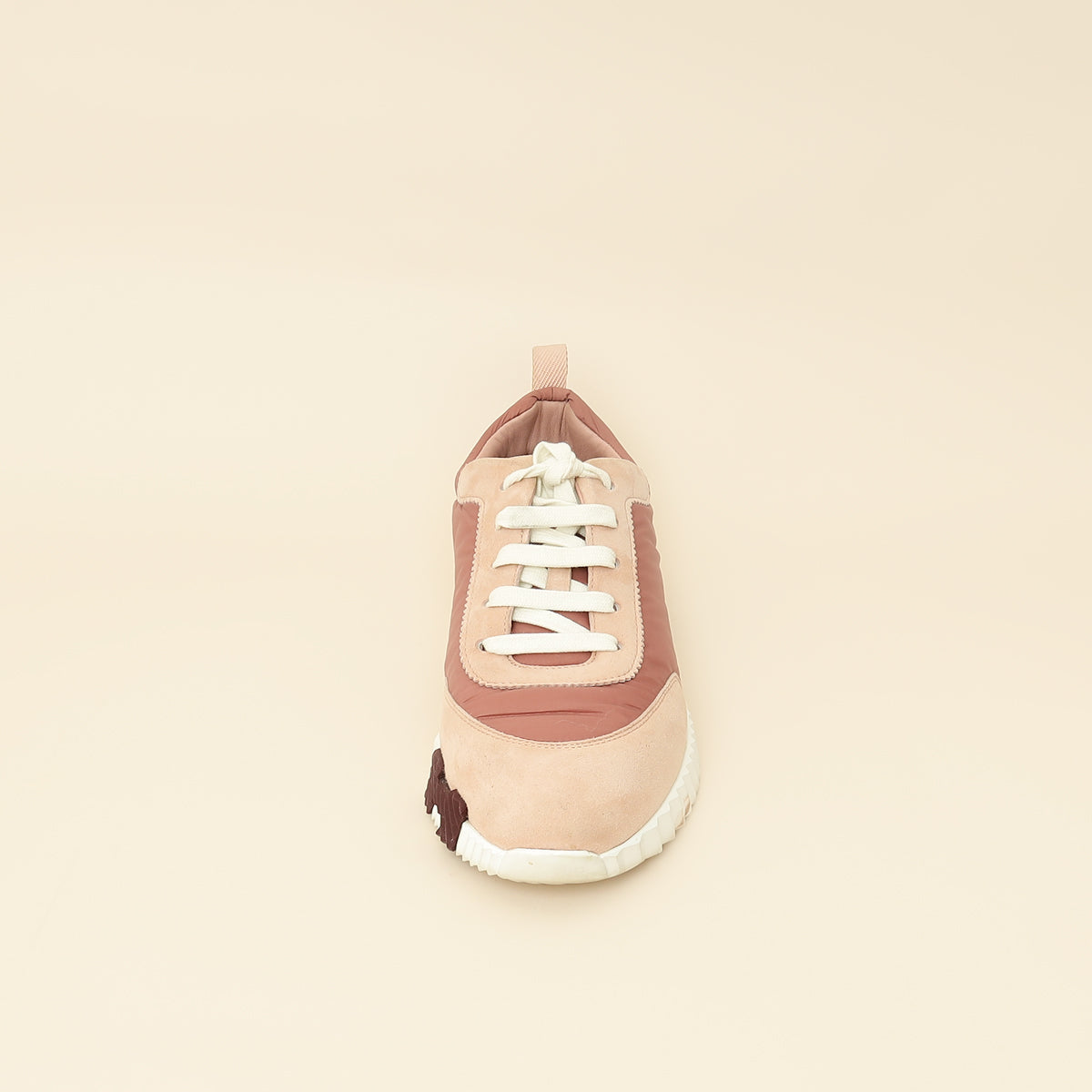 Hermes Rose Parachute Bouncing Sneaker 38.5