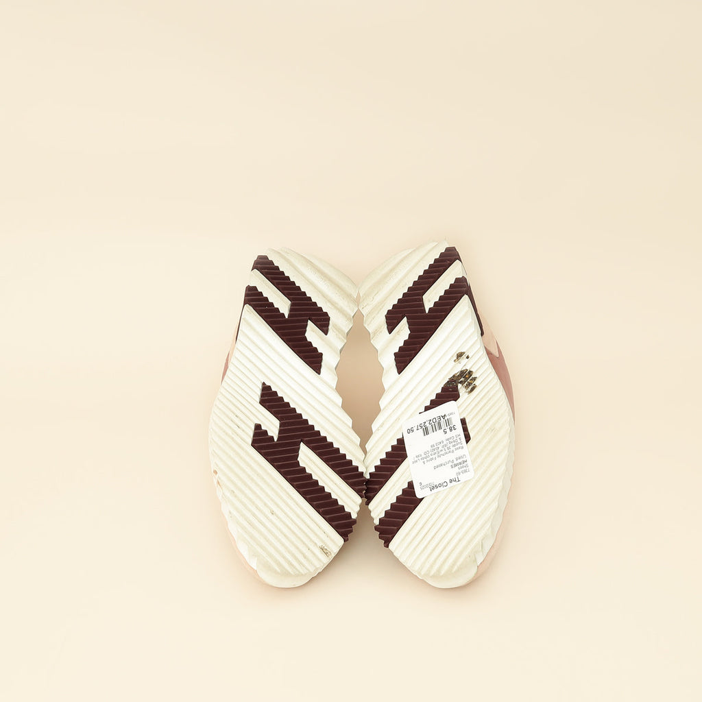 Hermes Rose Parachute Bouncing Sneaker 38.5