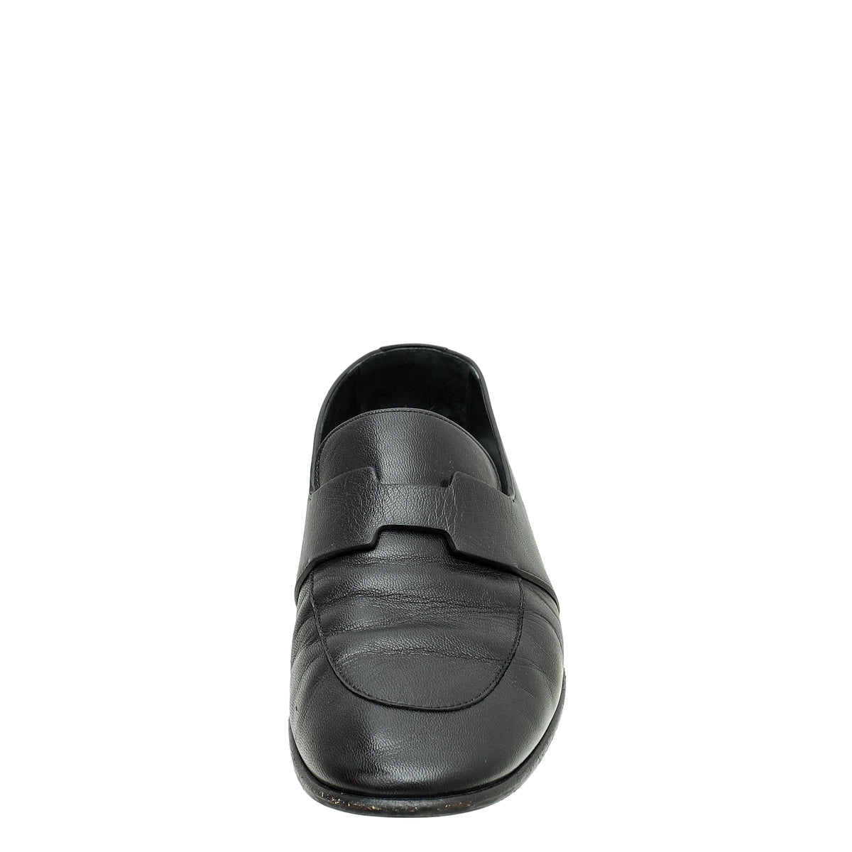 Hermes Black Ancora Loafer 38.5