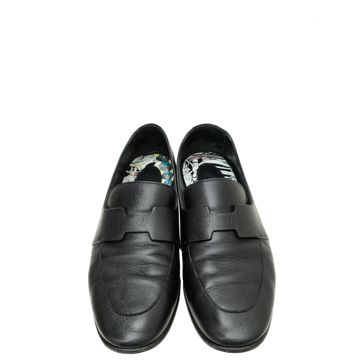 Hermes Black Ancora Loafer 38.5
