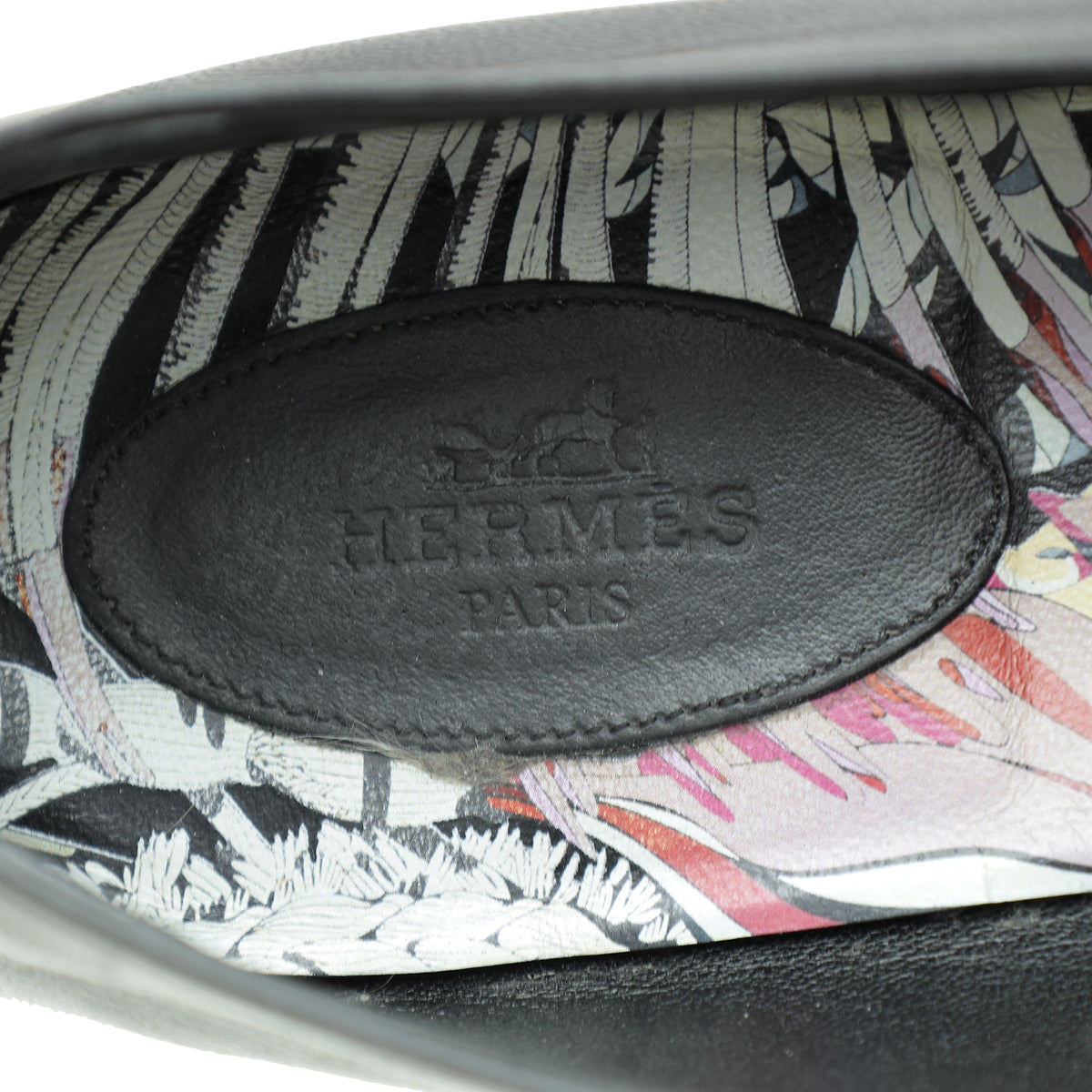 Hermes Black Ancora Loafer 38.5
