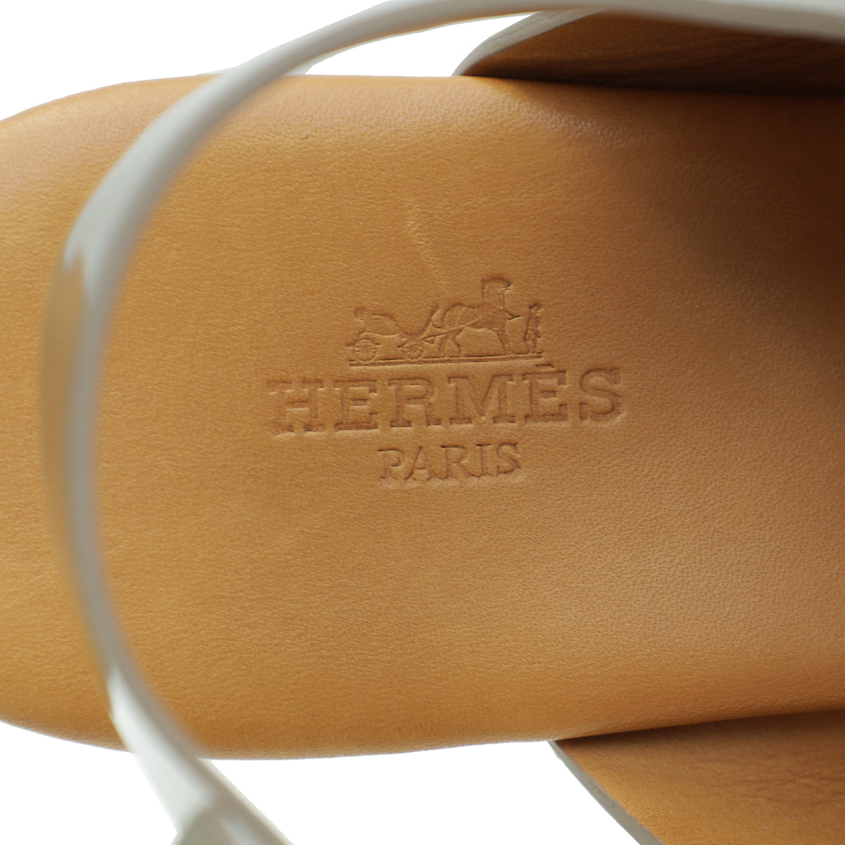 Hermes Bronze Kola Thong Slingback Flat Sandal 38