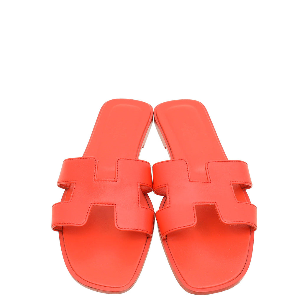 Hermes Capucine Oran Sandals 38