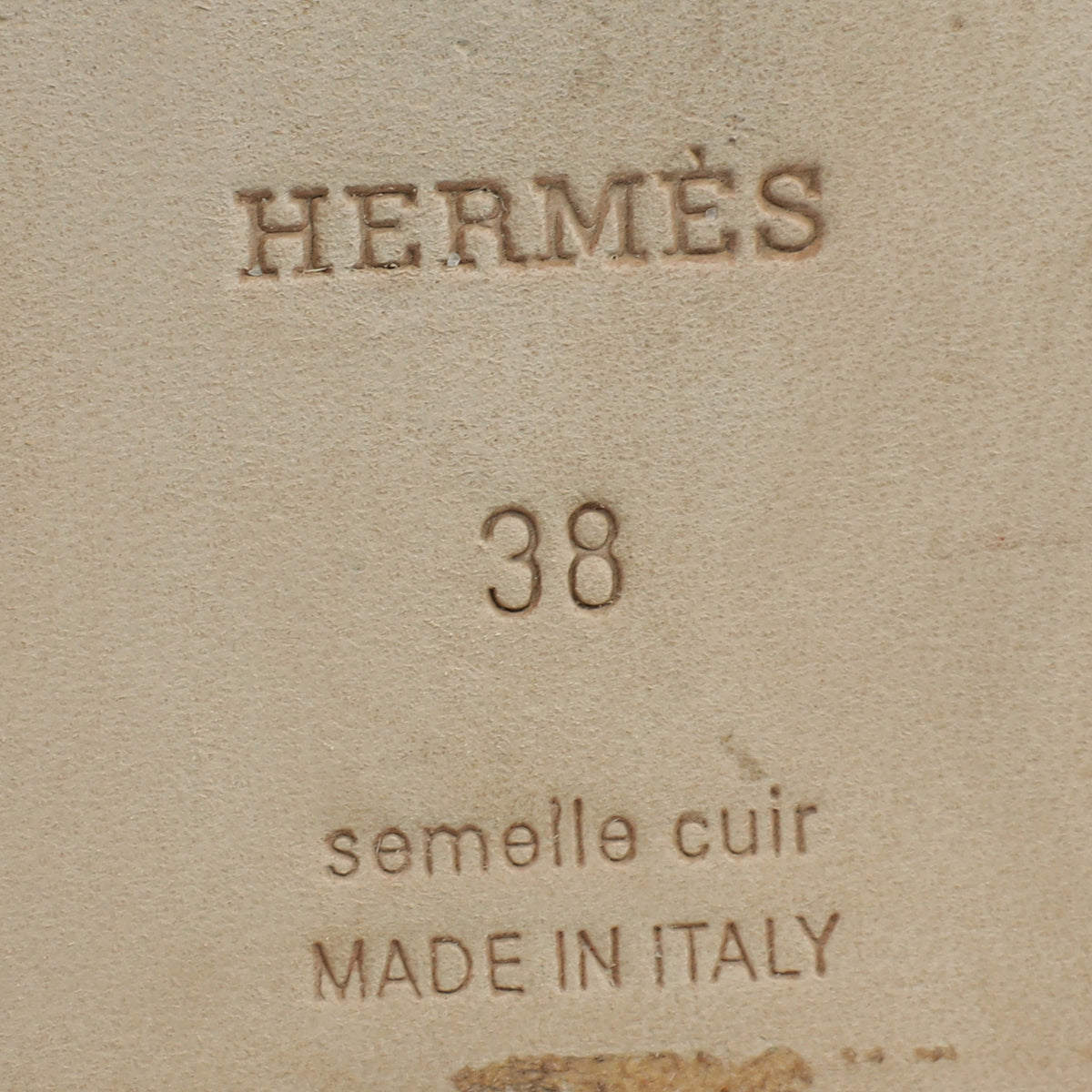 Hermes Capucine Oran Sandals 38