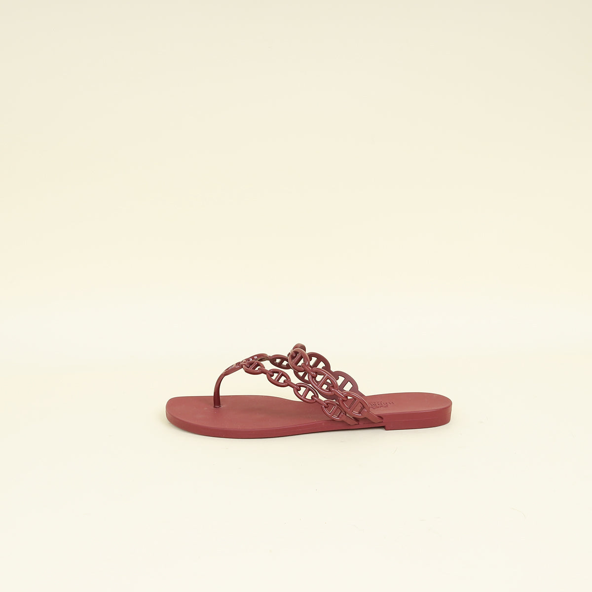 Hermes Rouge H Island Sandal 38