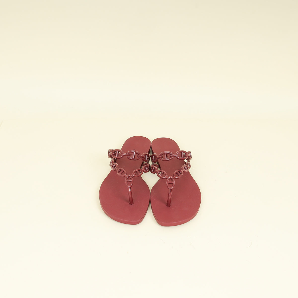 Hermes Rouge H Island Sandal 38