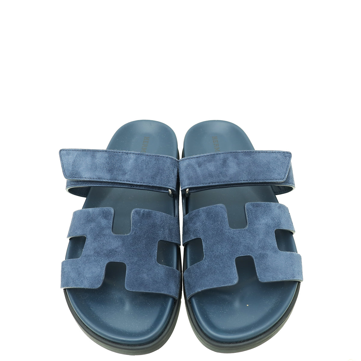 Hermes Bleu Céleste Suede Goatskin Chypre Sandal 38