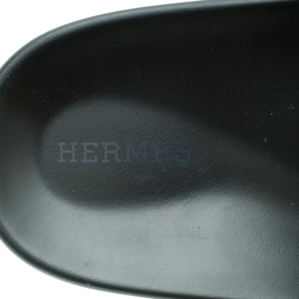 Hermes Vert Green Suede Goatskin Chypre Sandal 38