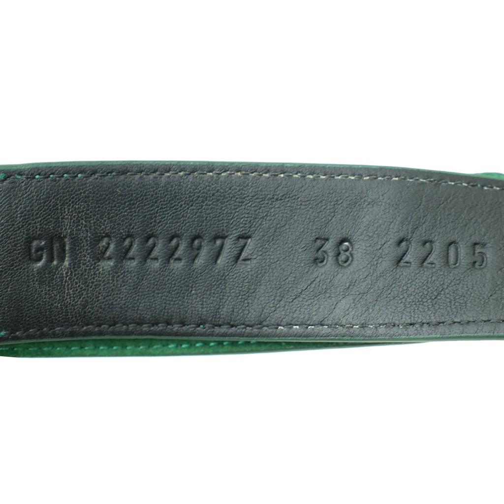 Hermes Vert Green Suede Goatskin Chypre Sandal 38
