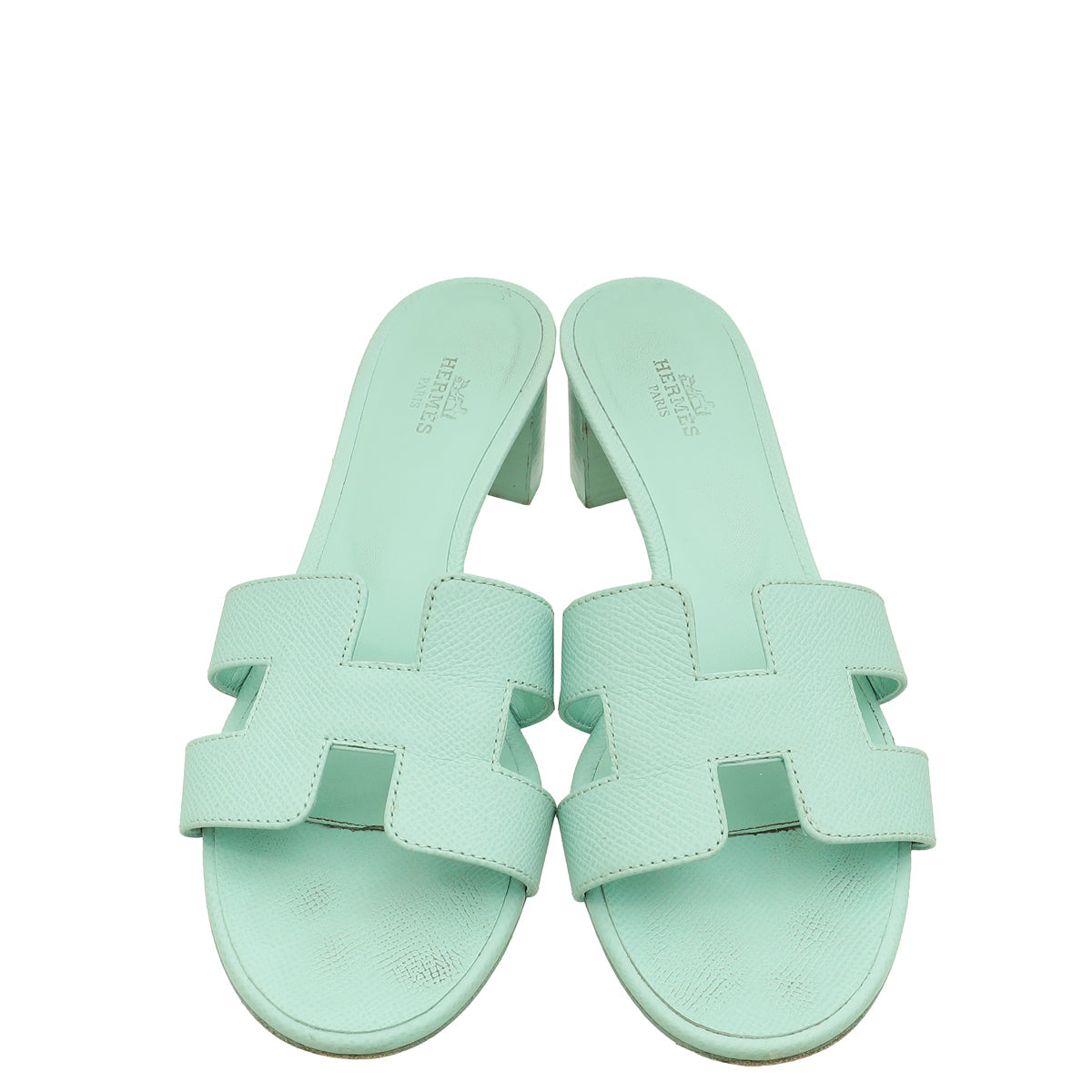 Hermes Vert Embrun Oasis Sandal 38