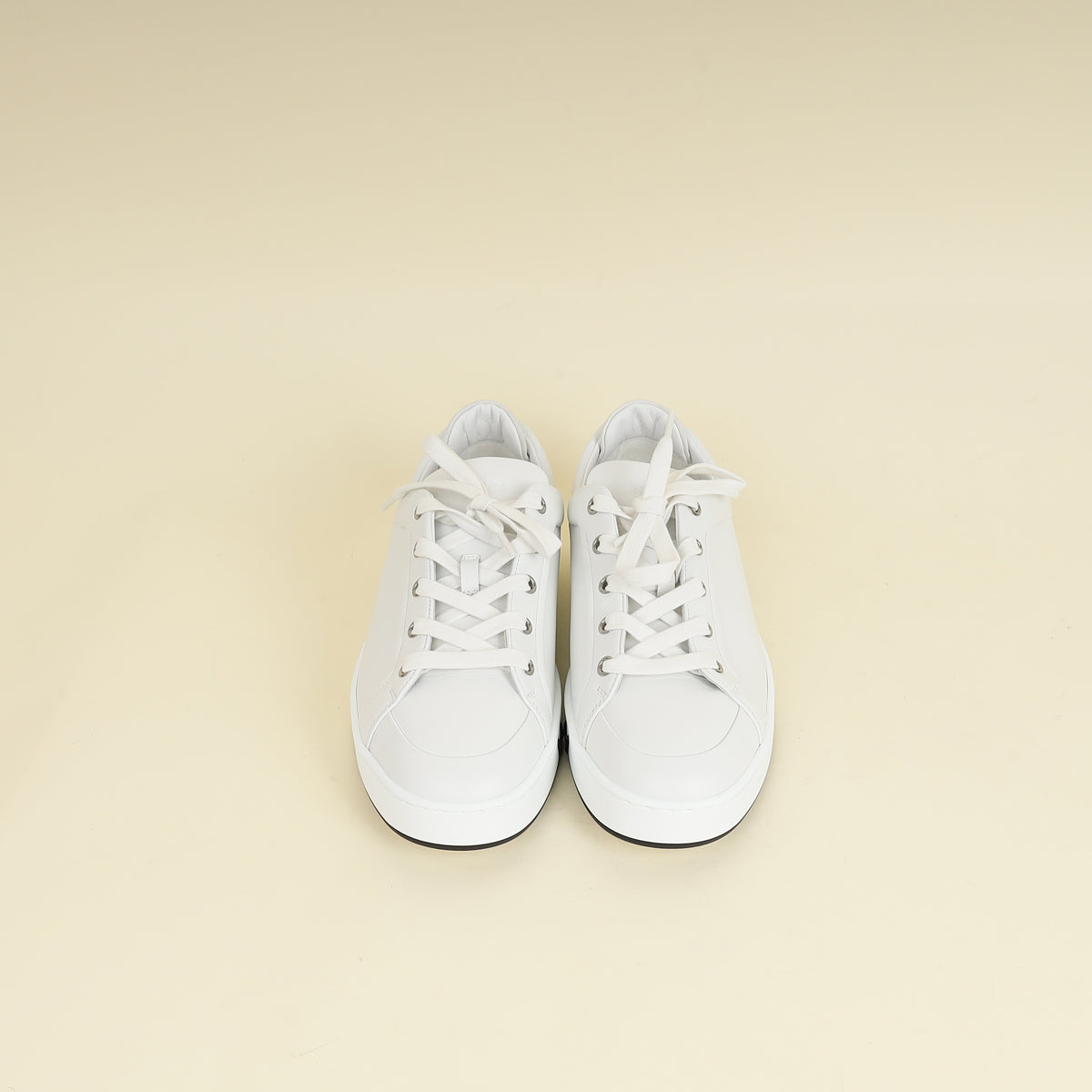 Hermes Blanc Kid Sneaker 38