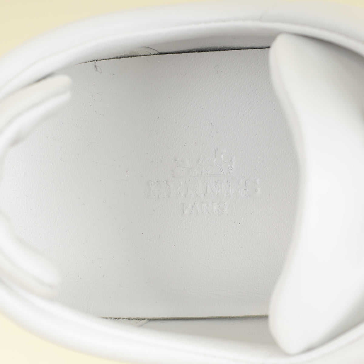 Hermes Blanc Kid Sneaker 38