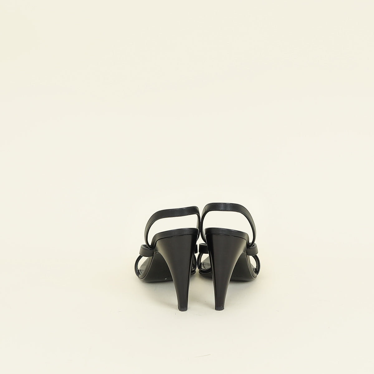 Hermes Black Glamour 95 Sandal 38