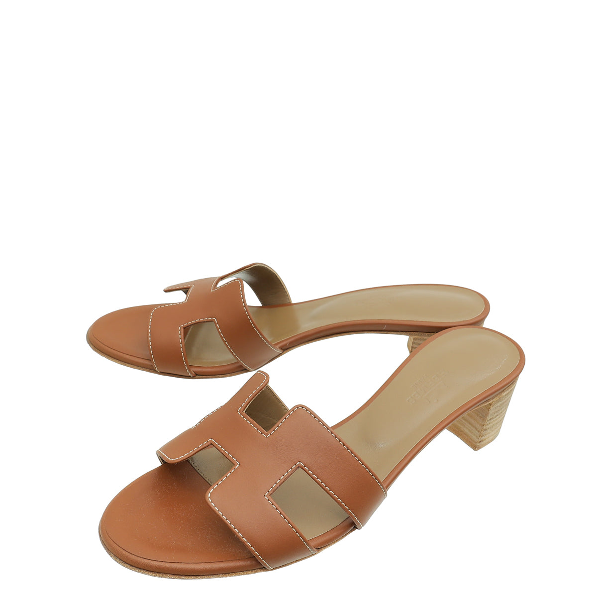 Hermes Gold Oasis Sandal 38