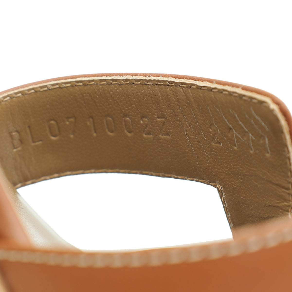 Hermes Gold Oasis Sandal 38